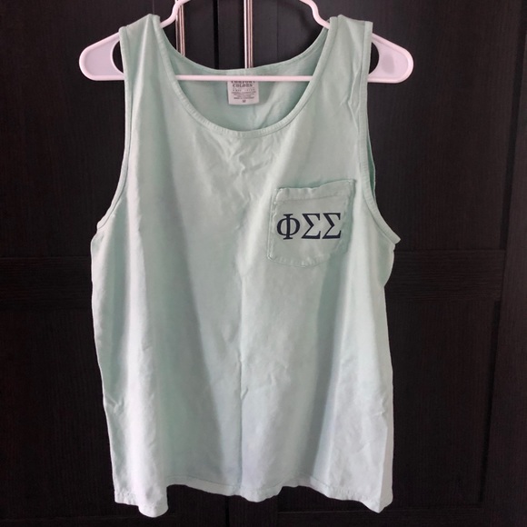 Comfort colors tank top, phi sigma sigma - Picture 2 of 2
